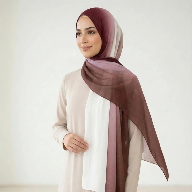 Gradient Print Modal Hijab suppliers